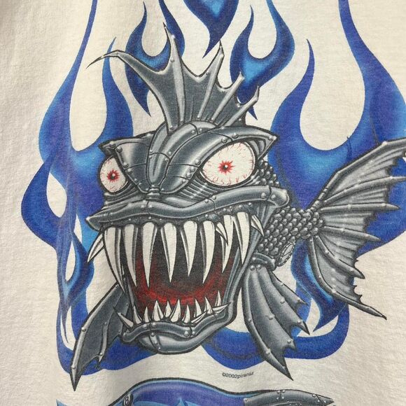 Vintage Y2K PiranaZ 2001 T-Shirt Skater Size XXL - Picture 3 of 8